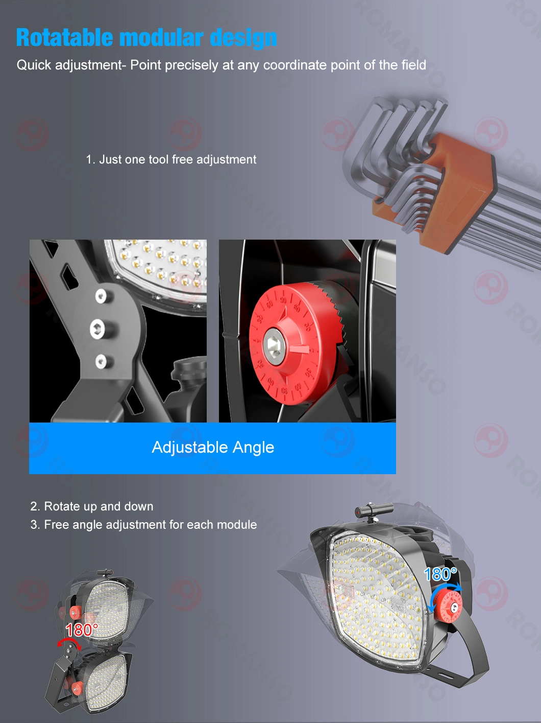 IP66 Waterproof Outdoor Stadium Flood Lighting