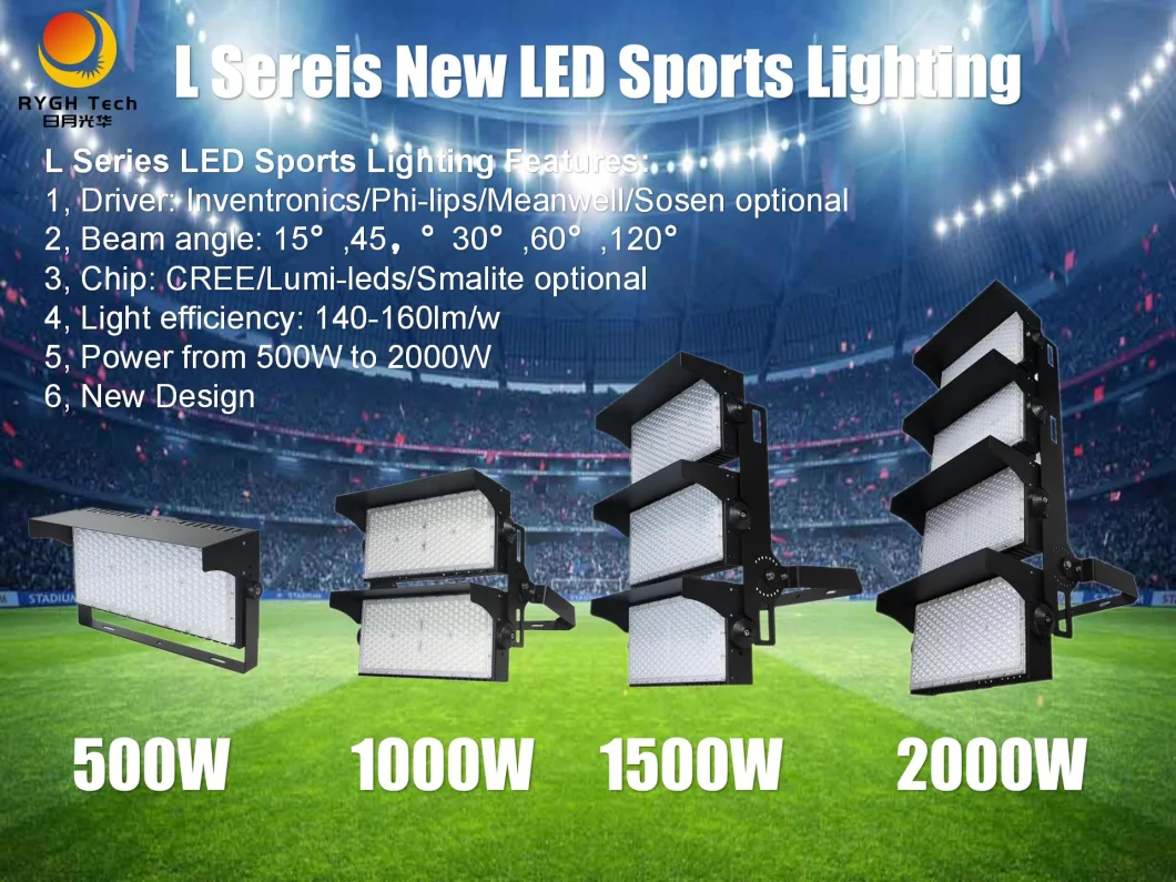 Gym Floodlight Anti Glare 500W High Mast Sport Field LED Stadium Light